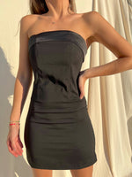 HUXLEY MINI DRESS BLACK