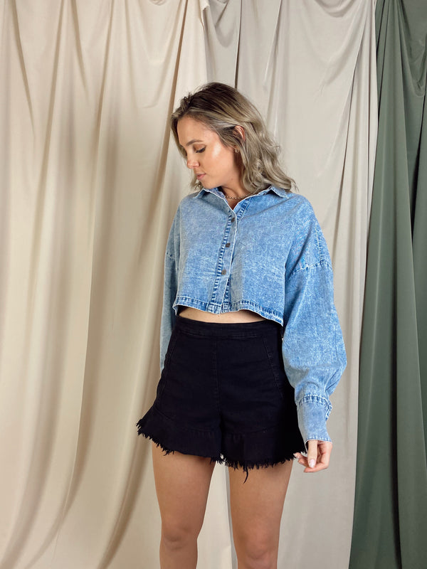 NIANNA DENIM SET TOP