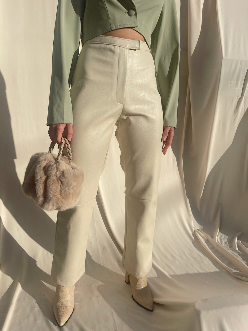 ALASKA BONE LEATHER PANTS