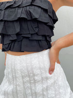 TILLY BLACK CROP TOP