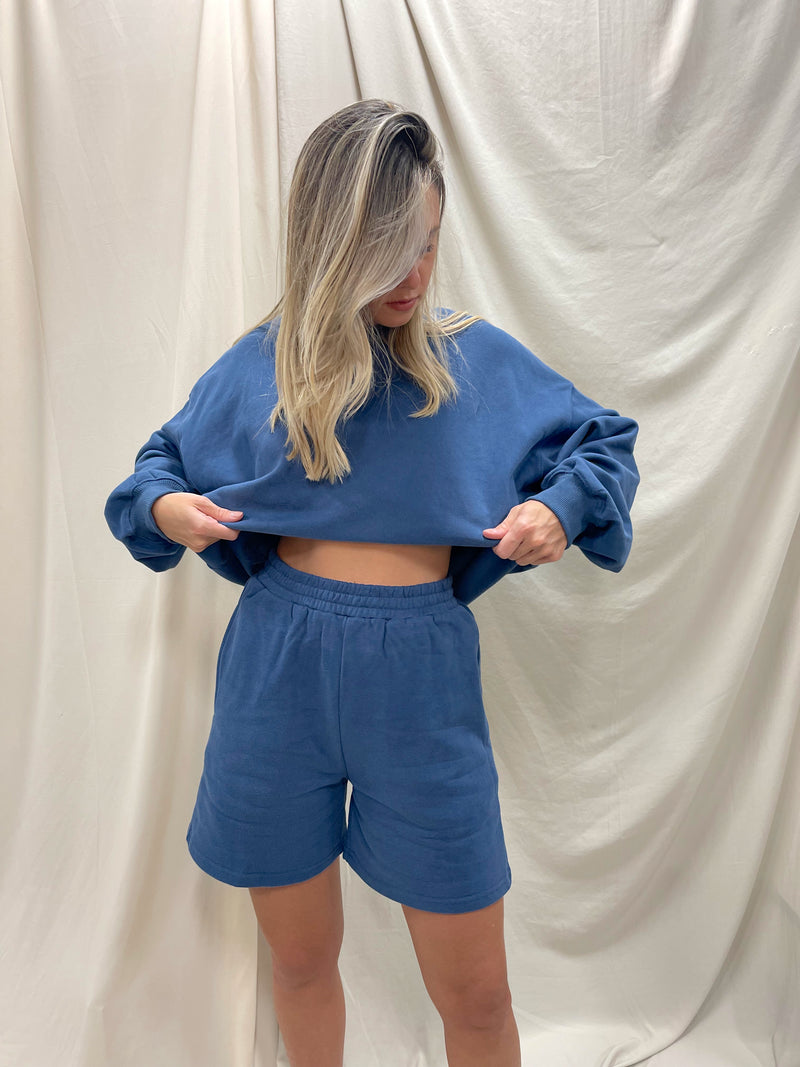 EVAN NAVY SWEAT SET
