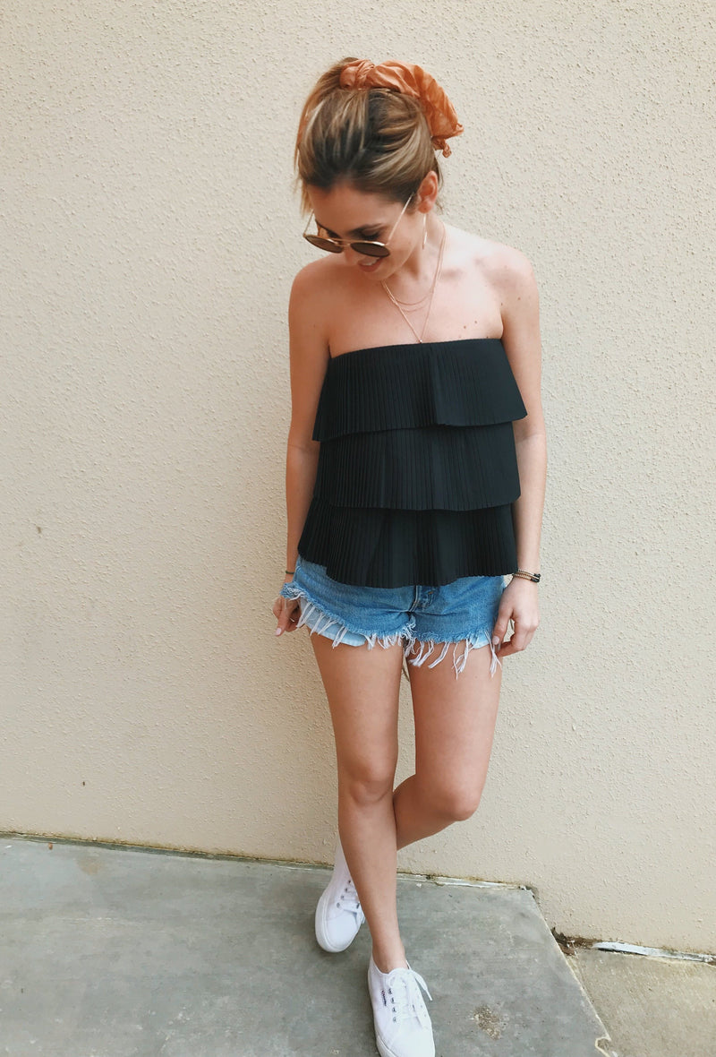 LILOU STRAPLESS TOP