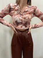 MORGAN WAVY MESH TOP