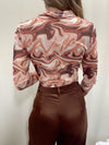 MORGAN WAVY MESH TOP
