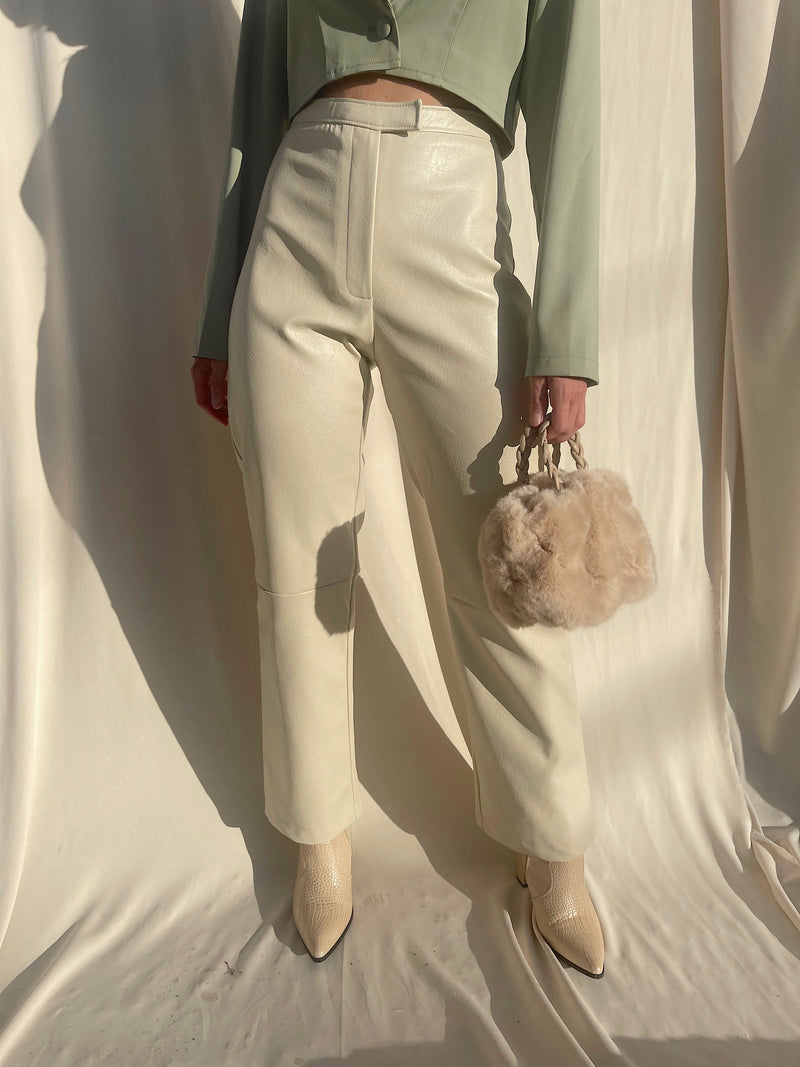ALASKA BONE LEATHER PANTS