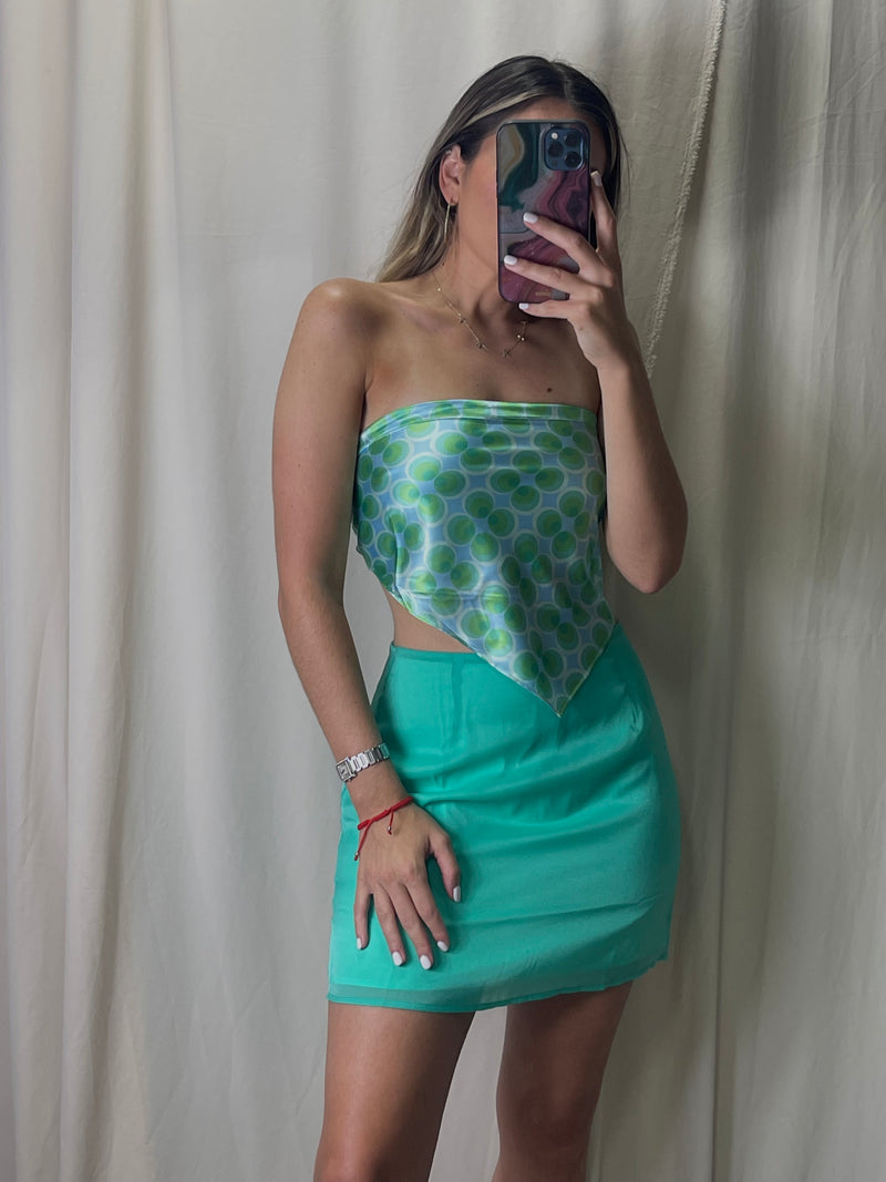 HAZEL MINI SKIRT JADE