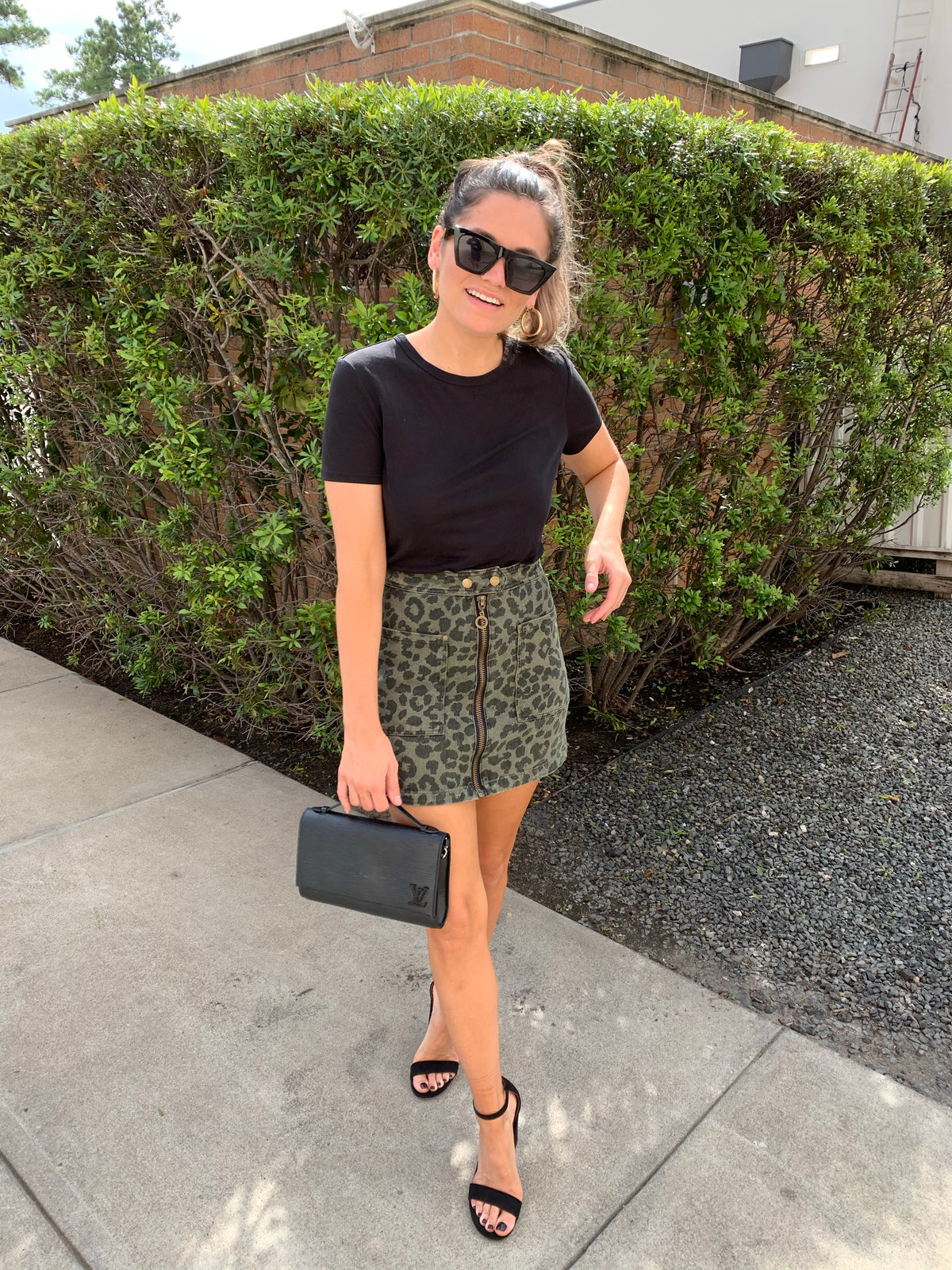 LUCCA LEOPARD MINI SKIRT