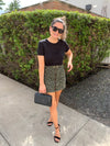 Lucca Leopard Mini Skirt