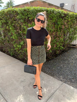 Lucca Leopard Mini Skirt