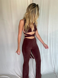 RUSSO FLARE PANTS CHOCOLATE