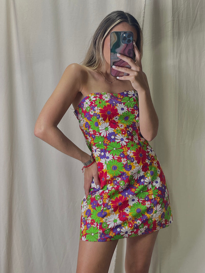PETIT FLEUR TUBE MINI DRESS
