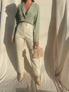 ALASKA BONE LEATHER PANTS