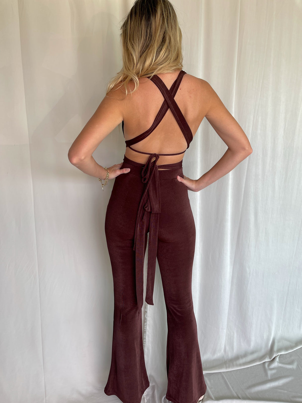 RUSSO FLARE PANTS CHOCOLATE