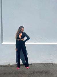 ILLUSION BLACK JUMPSUIT