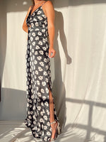 PEATY BLACK IVORY DRESS