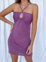 GOLDEN GIRL MINI DRESS PURPLE