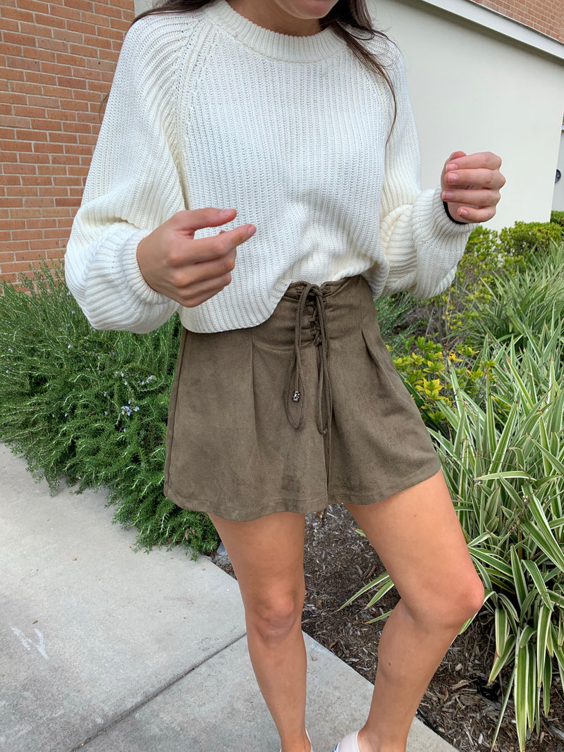 ALICE SUEDE SHORTS