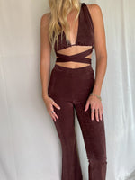 RUSSO FLARE PANTS CHOCOLATE