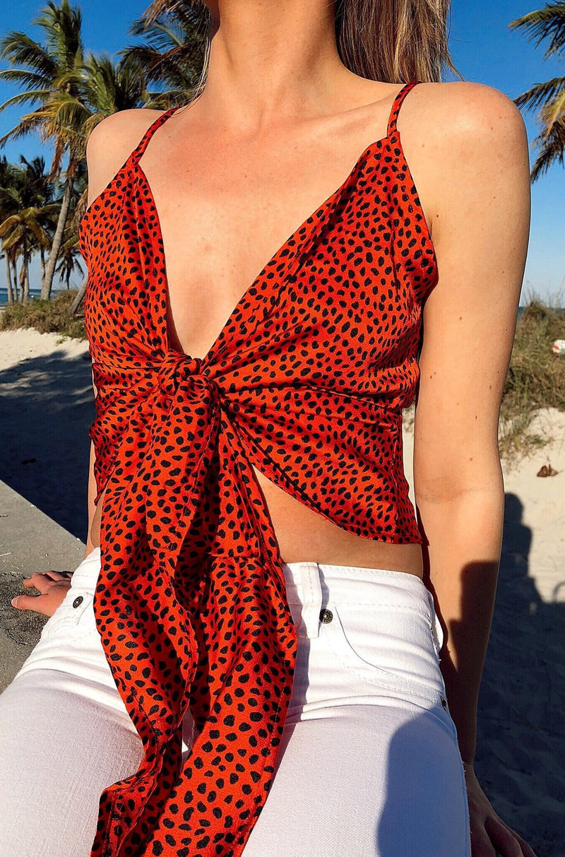 AGATHA FRONT TIE TOP