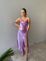 GEORGIA SATIN SLIP DRESS