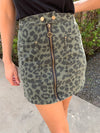 Lucca Leopard Mini Skirt