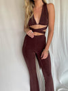 RUSSO FLARE PANTS CHOCOLATE