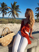 AGATHA FRONT TIE TOP