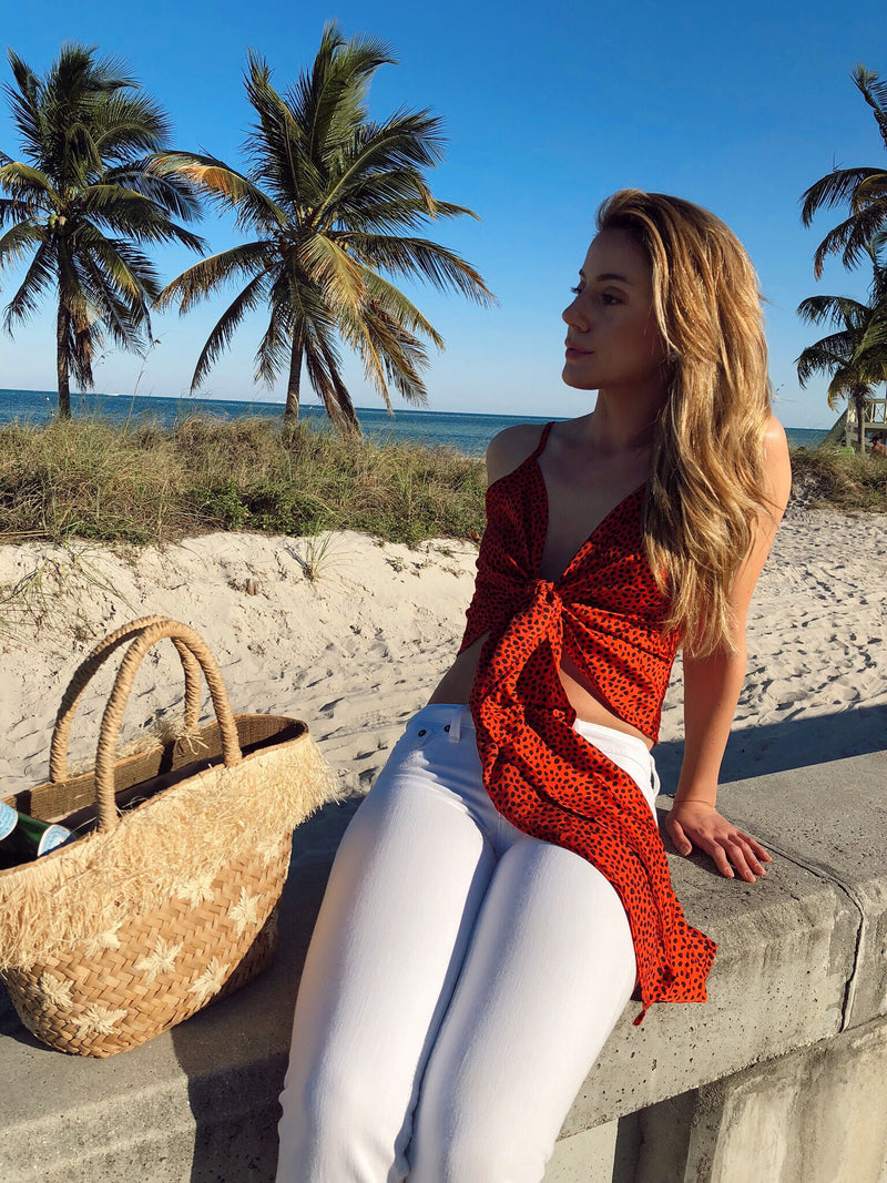 AGATHA FRONT TIE TOP